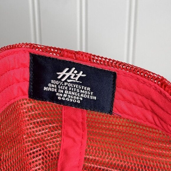 COORS Beer Red White Hat 5 Panel High Crown Trucker Snap Back Mesh by Hit OSFM - Picture 9 of 9